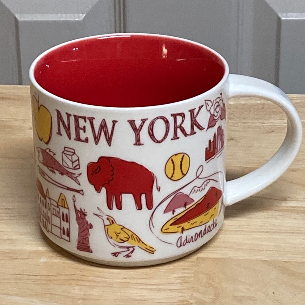 Starbucks New York Red and Yellow Icon Mug